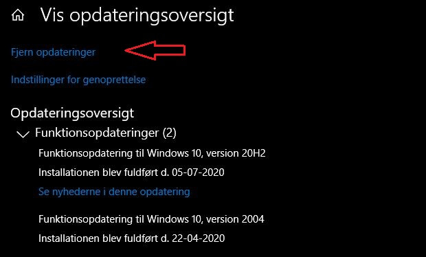 Windows 10 fjern opdateringer.JPG